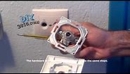 How to install or replace a Coaxial TV antenna Socket Outlet | TV Antenna Socket Installation