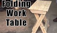 DIY How To Build A Folding Work Table