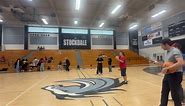 2nd annual staff Black vs Silver hoops contest. Make a lay-up, free throw, 3point shot, then half court. Miss twice, you’re eliminated. I wasn’t eliminated 😬. Been a good sports week. Go Team Black! | Tony Valenti