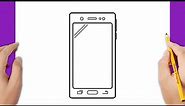 How to draw a smartphone