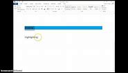 How to Shade and Highlight in Word