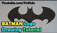 How to draw Batman logo