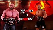 Brock Lesnar Entrance | WWE 2K19 Mods vs WWE 2K22 — Comparison