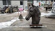 Hnad Made Bronze Horse Head Sculpture Bronze Horse Statue from You Fine Art Sculpture
