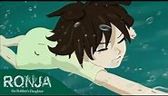 Miyazaki's Ronja - Underwater Harpies Chase | EPISODE CLIP | Anime from Studio Ghibli