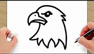 How to Draw Bald Eagle Head