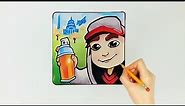 How to Draw the Subway Surfers Logo