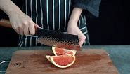 Japanese Cleaver Knife for Meat Cutting, 6.7 inch Hand Forged Chef Knife High Carbon Steel Sharp Kitchen Knife for Chopping Vegetable