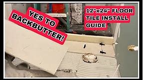 How to Install 12” x 24” Floor Tile with a 50/50 Offset Pattern