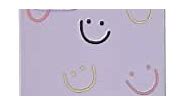 Caseative Funny Smile Face Silicone Soft Compatible with iPhone Case (Purple,iPhone Xs Max)
