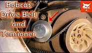 Bobcat Hydrostatic Drive Belt and Tensioner Repair on a 763