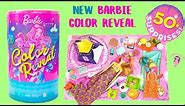 Barbie Color Reveal Slumber Party Fun With Over 50 Surprises Full Unboxing