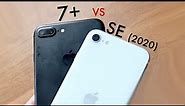 iPhone SE (2020) Vs iPhone 7+ CAMERA TEST! (Photo / Video Comparison)