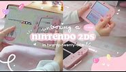 💞 unboxing a pink nintendo 2ds in 2021 | soft aesthetic vibes ✨