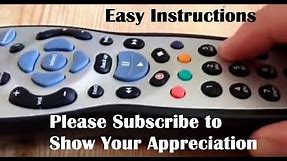 Instructions & Demo on How To Program Set Up The Sky Remote Control To Your Television Samsung Etc