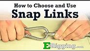 How to Choose and Use Chain Snap Links, Spring Snaps, Carabiners