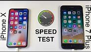 iPhone X vs iPhone 7 Plus SPEED TEST!