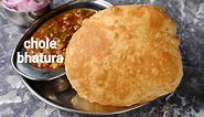 chole bhature recipe | chhole bhature | chana bhatura | chola batura