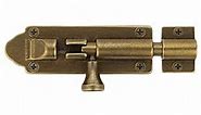 Barrel Bolt Latch Heavy Duty Large barn Door Locks Antique Brass Door Latch Security Sliding Slide Latch Lock Oil Rubbed Bronze(5.0inch)