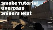 Overpass - 2 Easy Ways to Smoke "Snipers Nest" | CS:GO Tutorial