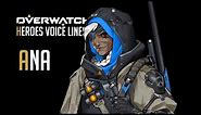 Overwatch - Ana All Voice Lines