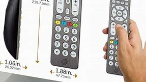 GE 8 Device Backlit Universal Remote Control for Samsung, Vizio, LG, Sony, Sharp, Roku, Apple TV, RC