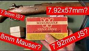 8mm Mauser vs. 7.9mm IS vs. 7.92x57JS