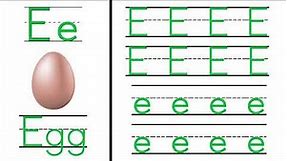 Tracing | Tracing Letter E | Practice Writing Letter E | Tracing Letters For Kids