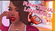 2 FUNCTIONAL LANDLINE PHONE MODS! | The Sims 4