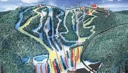 Poconos ski trail map for Blue Mountain Resort