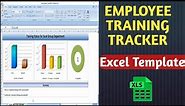 Employee Training Tracker | Training tracker | excel