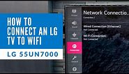 How To Connect An LG TV To WiFi - 55UN7000