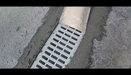 Installing a Grate drain or Channel drain across driveway - gate city foundation drainage