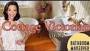 Cottage Victorian Makeover - Modern Bathroom Decorating - Thrifted & Antique Decor