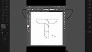 Design Gradient T Letter Logo in Illustrator