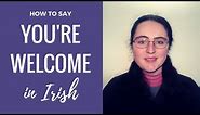 How to say | You're welcome in Irish