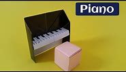 How to make an easy paper 'Piano' - Origami tutorial