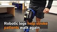 Robotic legs help stroke patients walk again