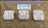 Apple AirPods Pro 2 Call Quality Comparison vs AirPods Pro vs EarPods Review