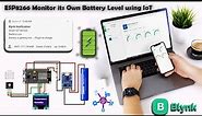 ESP8266 Monitor its Own Battery Level using Blynk IoT for Battery Powered Projects