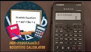 how to solve Quadratic Equations In Scientific Calculator #(Casio fx-82ms) 📜Note::Read Description.