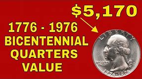 1976 Bicentennial quarters value! 1976 Washington bicentennial quarters worth money!