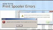 Print spooler service is not running (How To Fix)
