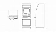ATM Machine - Free CAD Drawings