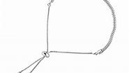 LeCalla Sterling Silver Jewelry Cross Adjustable Sliding Bolo Bracelet for Women