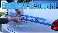 Porsche Debadge: The 2018 Porsche Macan emblem removal and replacement