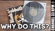 Try sleeving vinyl records this way and you will never go back