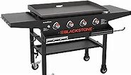 Blackstone 1984 Original 36 Inch Front Shelf, Side Shelf & Magnetic Strip Heavy Duty Flat Top Griddle Grill Station for Kitchen, Camping, Outdoor, Tailgating, Black