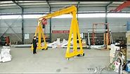 5 ton Mobile Gantry Crane for Workshop Lathe