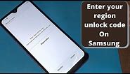 Region Locked || enter your region unlock code || your phone isn't allowed to use this sim card Fix